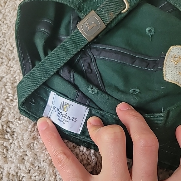 John Deere Trucker Cap Hat Adjustable Yellow Green Tractor Outdoor - Picture 4 of 4